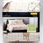 Cuddl Duds Sheet Set Full Size Tan Plaid Dogs Microfiber Soft Warm Bedding New. Fixed Price $35.99.