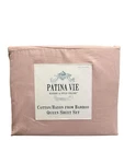 Queen Cotton Blend Sheet Set Pink 4PC Soft Deep Pocket Patina Vie New. Fixed Price $31.48.