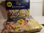 Vintage * New Old Stock Ralph Lauren Brooke Floral Yellow Twin Sheet Set. Fixed Price $100.00.