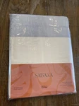 Sabana Home Dora Luxury Flat Sheet - Queen/ Full White/ Dusk Blue. Fixed Price $33.04.