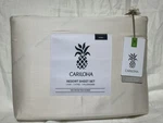 Cariloha Resort Sateen Sheet Set King Viscose Bamboo Coconut Milk Solid. Fixed Price $195.00.