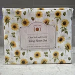 Sunflower Floral King Set Printed Bed Soft Cozy Simply Harvest Fall. Fixed Price $44.99.