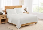 Luxurious Dobby Stripe White King Sheet Set Oeko-tex Certified 4 Pieces. Fixed Price $150.99.