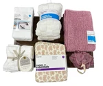 Of 6 Home Essentials Bundle Twin Xl Sheet Set, White Body Pillow Cover, Pin. Fixed Price $40.00.