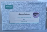 Tommy Bahama Queen Sheet Set Washed Cotton Percale 4 Piece Lovely Palms Blue Nwt. Fixed Price $84.90.