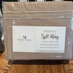 Sweet Home Collection Split King 5-PIECE Sheet Set Beige 1800 Thread Count. Fixed Price $30.00.