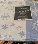 Sonoma Snowflake Full Sz Set 100% Heavyweight Flannel Sheets & Pillow Cases New. Fixed Price $61.95.
