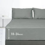 Sunflower King Fitted Sheet, 1-PIECE 19", Ultimate Gray. Fixed Price $48.64.