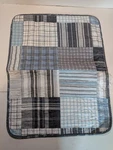 2 Nautica Pillow Shams Standard Size Blue Gray Plaid Quilted Patchwork Cotton. Fixed Price $14.78.