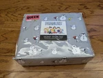 New 4PC Berkshire Peanuts Snoopy Snowman Queen Sheet Set Winter Woodstock. Fixed Price $40.00.