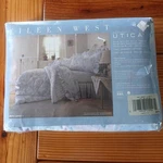 Eileen West Queen Flat Sheet Vtg Soft Floral Ruffle 100% Cotton 200 Thread.... Fixed Price $46.75.