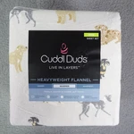 Cuddl Duds King Sheet Set Heavyweight Flannel Dog Toss 100% Cotton 4PC New. Fixed Price $55.00.