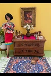 Poppy /fashion Dolls 1/6 Dresser With Chair & Pillow Great Condition. Fixed Price $46.99.