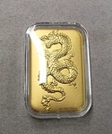 Shop Lc 24K Yellow Gold Dragon Embossed Sheet 45MM. Fixed Price $42.99.