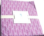 3PC Twin Sheet Set Pottery Barn Kids Feather Plumes Raspberry Purple Geometric. Fixed Price $68.00.
