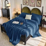 Sleep Cooler And More Comfortable - 100% French Linen Queen Sheets. Fixed Price $209.99.