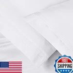 Superior 100 Egyptian Cotton 650 Thread Count Standard 2-PIECE Pillowcase Set. Fixed Price $55.15.