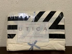 Utica J. P. Stevens Impact Ii Black Queen Flat Sheet Bob Burger Collection 1986. Fixed Price $49.99.
