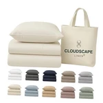 Cloudscape 100% Egyptian Cotton Sheets Size - Extra Deep Pocket Twin 03. Ivory. Fixed Price $113.54.