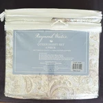Nip Raymond Waites Delos Glacier Queen 6PC 300TC 100% Cotton Sateen Paisley. Fixed Price $59.99.