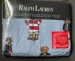 New! Blue Ralph Lauren Twin Deep Fitted Sheet Polo Bear Bed Stripe Nip Irregular. Fixed Price $84.95.