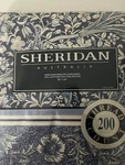 VTG.1988 Nwt Sheridan Australia Pair King Pillow Cases Merton Blue White 20"X36". Fixed Price $95.00.