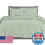 Elegant Comfort Ultra Soft 4-PC 100% Turkish Cotton Flannel Sheet Set King Size. Fixed Price $61.48.