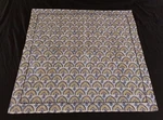 Roberta Roller Rabbit Euro Pillow Sham White Blue Yellow Floral Medallion Cotton. Fixed Price $54.99.