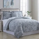 Modern Threads Olivia 6-PIECE Printed Reversible Bed Bag Silver Blue, Twin. Fixed Price $71.00.