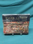 New Rare Ralph Lauren Galahad Multi Red Floral Flat Sheet Full Mattress (402). Fixed Price $325.00.