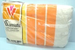Wamsutta Ultracale Double Fitted Sheet Scuda "solid Stripes" Mod Yellow Orange. Fixed Price $25.99.