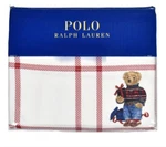 Brand New Polo Ralph Lauren Boy Teddy Bear Holiday Flannel Full Size Sheet Set. Fixed Price $199.95.