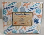 Seaside Resorts Seashells Starfish King Beach Theme Sheet Set Polyester Nip. Fixed Price $35.55.