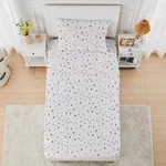 Teen Home Deep Purple & White Celestial Sky Twin / Xl Jersey 3 Pc Sheet Set. Fixed Price $24.50.