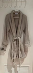 Boll & Branch Women's Waffle Organic Cotton Robe Beige Lightweight Belted. Fixed Price $45.00.