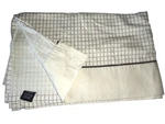 Nautica Brown Cream Plaid Tattersall (1) Full Flat Sheet 78 X 94 100% Cotton. Fixed Price $27.20.
