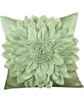 Collections Etc Elegant Blooming Flower Pillow Cover Sage New Package. Fixed Price $10.66.