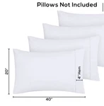 Two Pillowcases By Utopia Bedding 100% Polyester Standard Size Queen. Fixed Price $7.00.