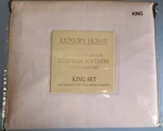 Luxury Home 1600 Series Egyptian Softness King 6PC Microfiber Sheet Set White. Fixed Price $55.00.