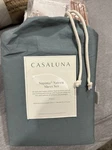 New, Full Size, 500 Thread Count Washed Supima Sateen Solid Sheet Set - Casaluna. Fixed Price $45.00.