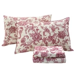 Fadfay Red Floral Bedding Elegant Sheets Set Luxury Collections 800. Fixed Price $156.90.