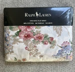 Vintage Ralph Lauren Southampton King Flat Sheet New Package Floral Cottage. Fixed Price $125.00.