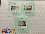 Kappystamps Manama Kennedy Brothers John, Bobby, Ted Souvenir Sheets CS1313. Fixed Price $5.95.
