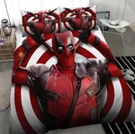 Funny Deadpool Full Bedding Duvet Covers Set (4PCS). Fixed Price $59.99.