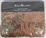 Vintage Ralph Lauren Flat Sheet King Ruffled Maura Pink - New Old Stock 1994. Fixed Price $188.00.