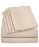 Sweet Home Collection Beige 1500 Count 6 Piece Bedroom Full Sheet Set. Fixed Price $20.39.