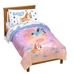Jay Franco Bluey Bingo Toddler Comforter Set - 4 Piece Bed Includes Sheet. Fixed Price $92.23.