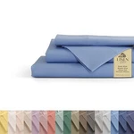100% Cotton Percale Queen Size, 4 Pieces Set 06 - Baby Blue. Fixed Price $71.98.