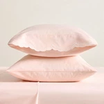 New Pottery Barn Cynthia Rowley Scalloped Embroidered Pillowcases - Set Of 2. Fixed Price $32.79.