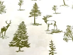 King Flat Sheet Northern Nights 400 Thread Count Cotton Moss Green White Nature. Fixed Price $39.36.